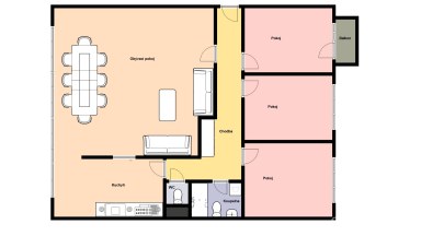 Pronájem krásného bytu 4+kk/B/PS,107 m2, Praha  5 - Smíchov, ul. Ostrovského.