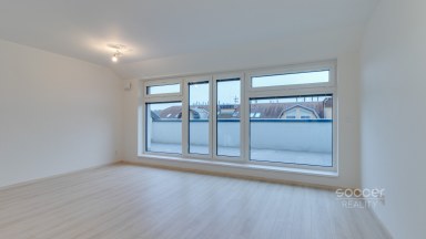 Pronájem bytu 2+kk s velkou lodžií a garážovým stáním - Projekt ZLATÝ KOPEC, Praha – Přezletice.