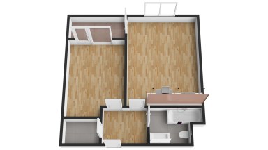 Prodej bytu 2+kk s balkonem a garážovým stáním v ulici Oty Bubeníčka, Praha 22 - Uhříněves